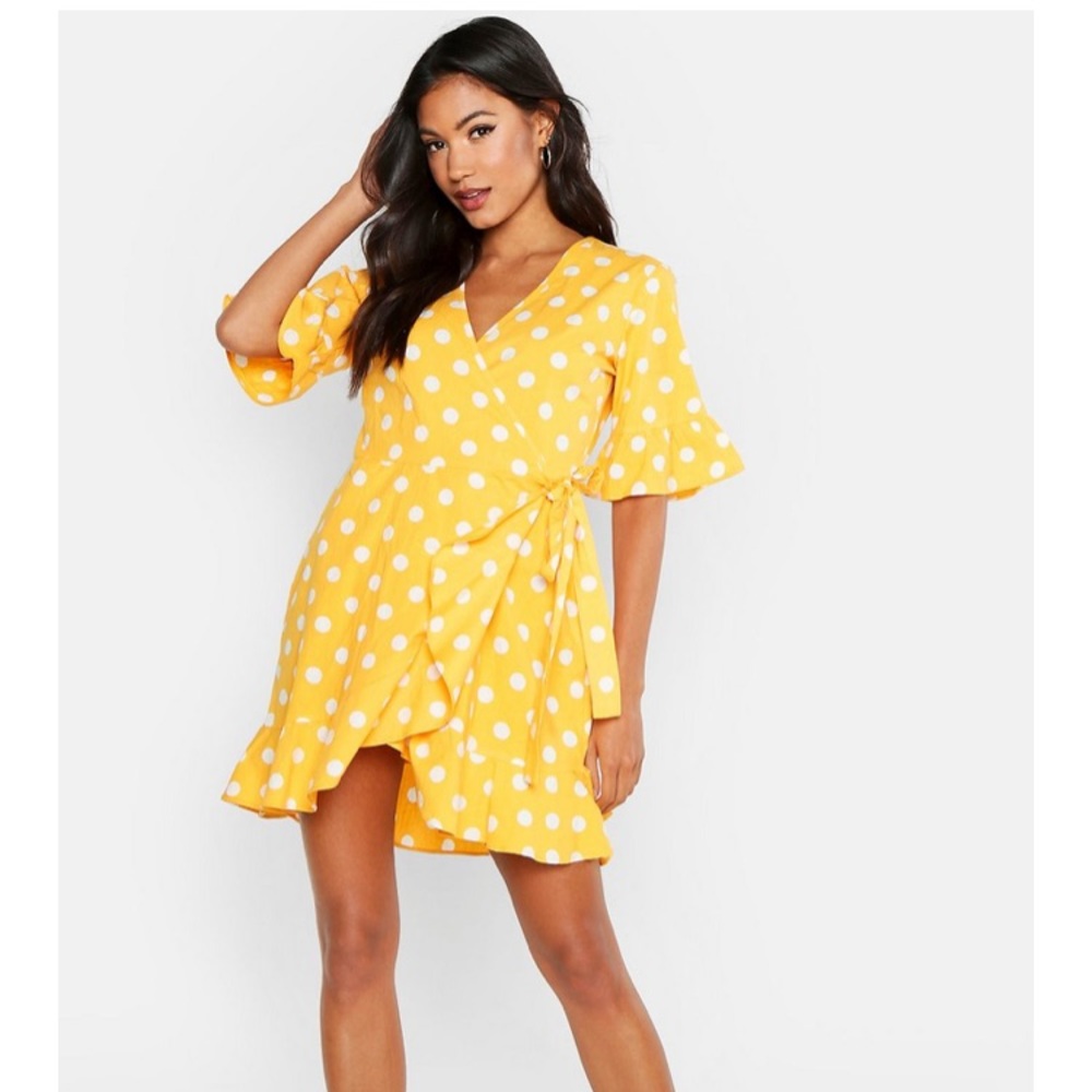 Boohoo Polka Dot dress UK sz 10